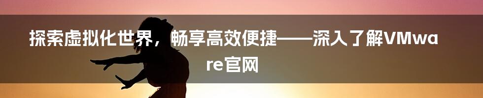 探索虚拟化世界，畅享高效便捷——深入了解VMware官网