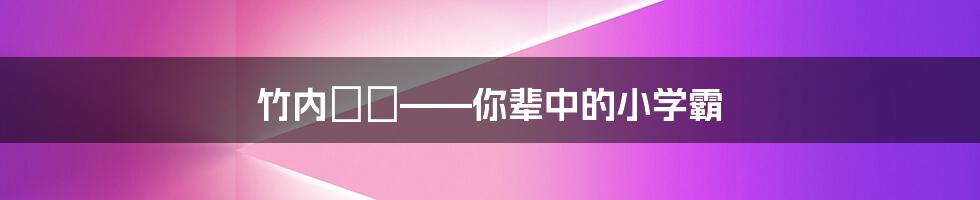 竹内みい——你辈中的小学霸