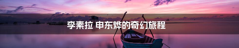 李素拉 申东烨的奇幻旅程