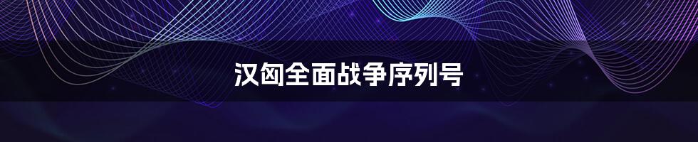 汉匈全面战争序列号