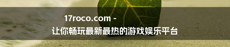 17roco.com - 让你畅玩最新最热的游戏娱乐平台