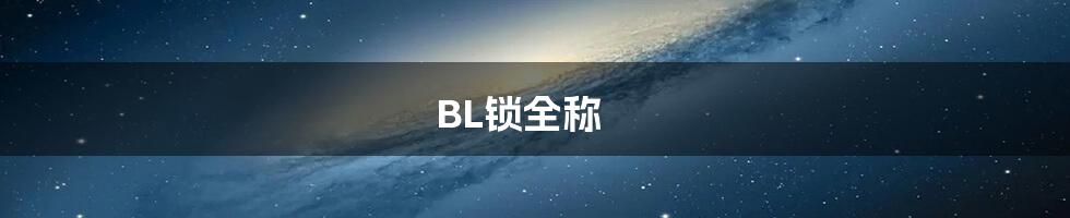 BL锁全称