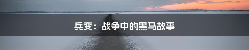 兵变：战争中的黑马故事