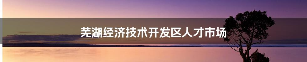 芜湖经济技术开发区人才市场