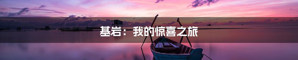 基岩：我的惊喜之旅