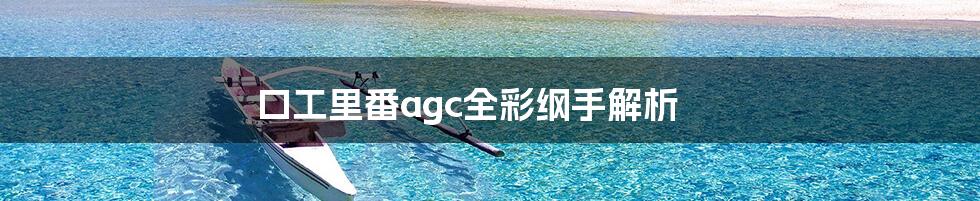 口工里番agc全彩纲手解析