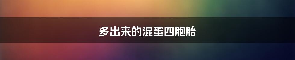 多出来的混蛋四胞胎