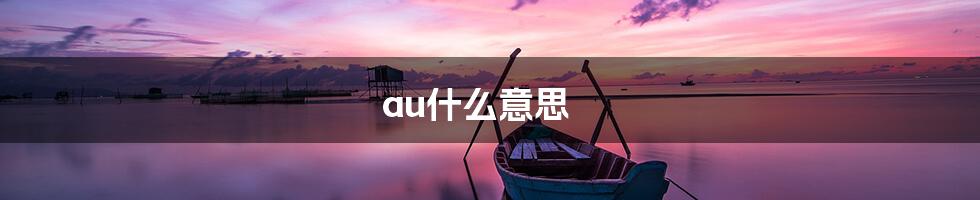 au什么意思