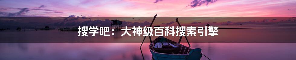 搜学吧：大神级百科搜索引擎