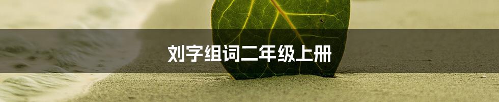 刘字组词二年级上册