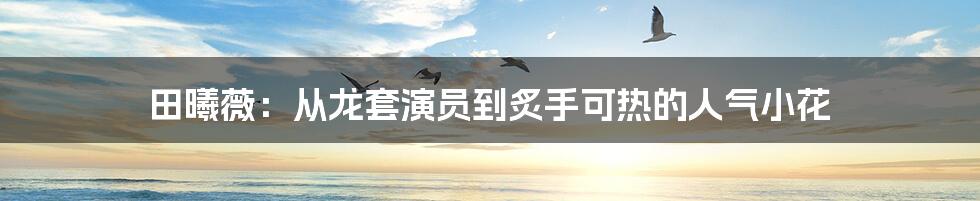 田曦薇：从龙套演员到炙手可热的人气小花