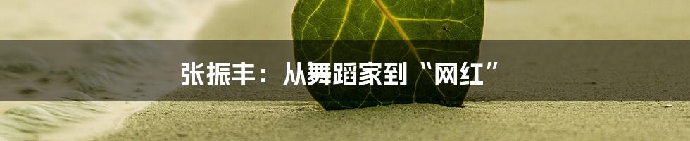 张振丰：从舞蹈家到“网红”