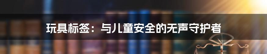 玩具标签：与儿童安全的无声守护者