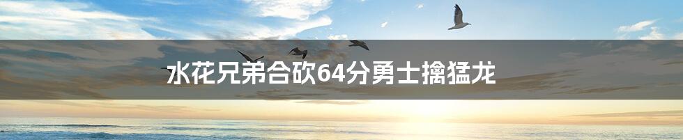 水花兄弟合砍64分勇士擒猛龙