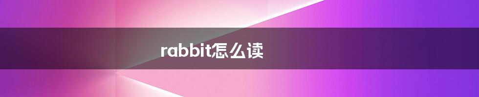 rabbit怎么读