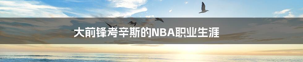 大前锋考辛斯的NBA职业生涯