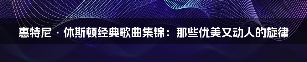 惠特尼·休斯顿经典歌曲集锦：那些优美又动人的旋律