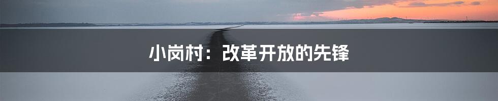 小岗村：改革开放的先锋