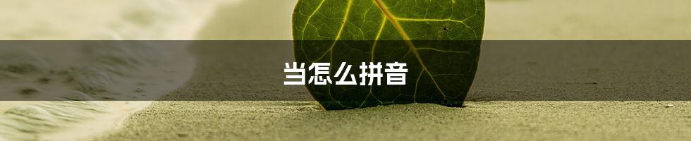 当怎么拼音