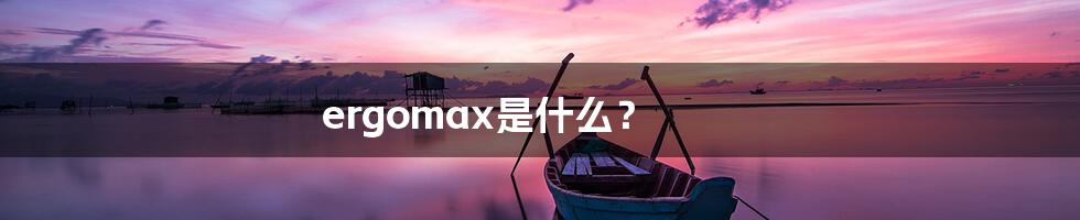 ergomax是什么？