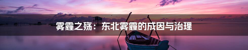 雾霾之殇：东北雾霾的成因与治理