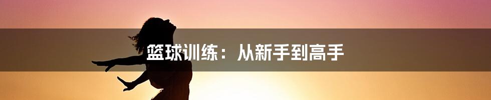 篮球训练：从新手到高手