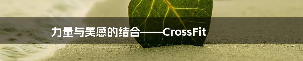 力量与美感的结合——CrossFit