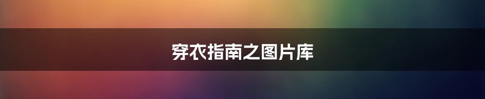 穿衣指南之图片库