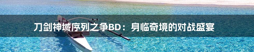 刀剑神域序列之争BD：身临奇境的对战盛宴