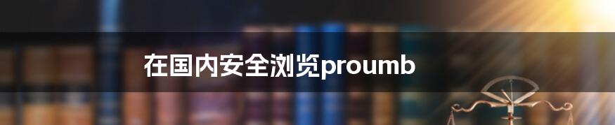 在国内安全浏览proumb