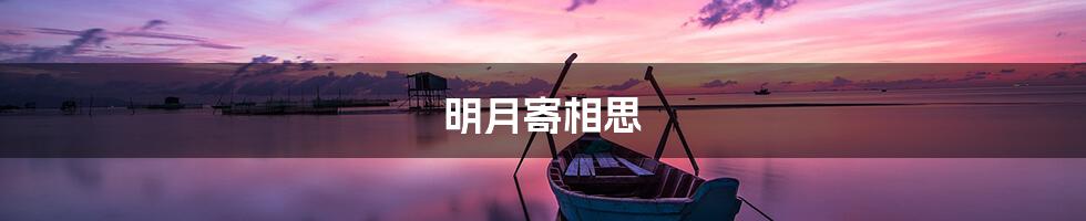 明月寄相思