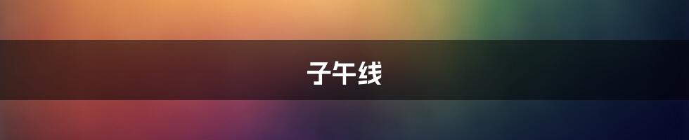 子午线