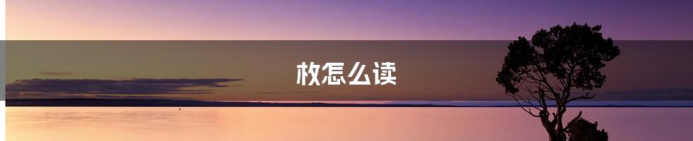 枚怎么读