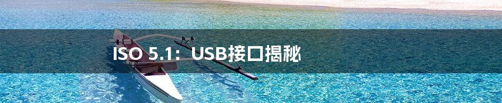 ISO 5.1：USB接口揭秘