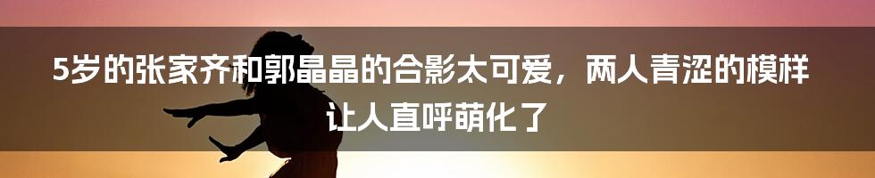 5岁的张家齐和郭晶晶的合影太可爱，两人青涩的模样让人直呼萌化了