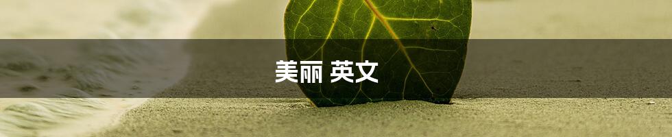 美丽 英文