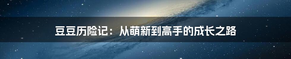 豆豆历险记：从萌新到高手的成长之路