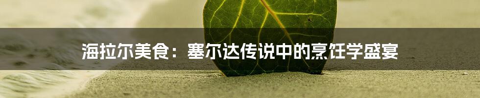 海拉尔美食：塞尔达传说中的烹饪学盛宴