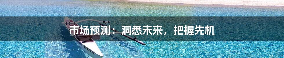 市场预测：洞悉未来，把握先机