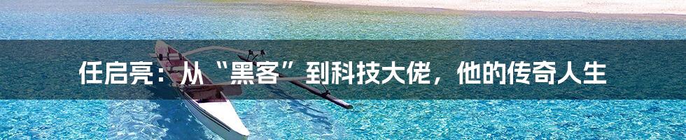 任启亮：从“黑客”到科技大佬，他的传奇人生