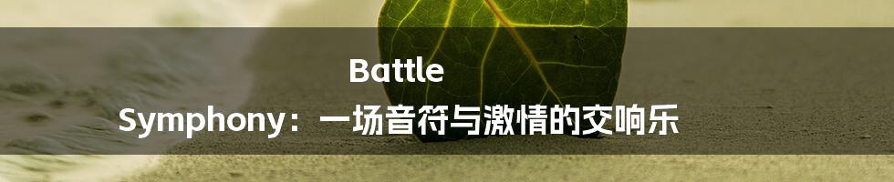 Battle Symphony：一场音符与激情的交响乐