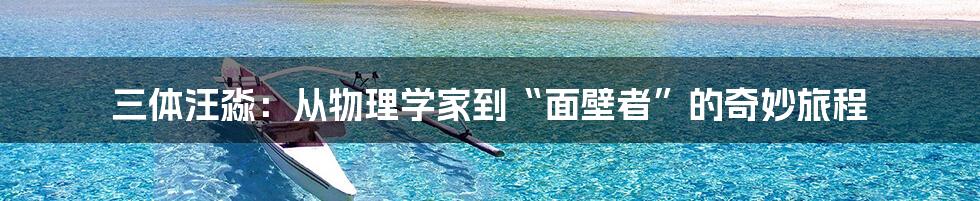 三体汪淼：从物理学家到“面壁者”的奇妙旅程