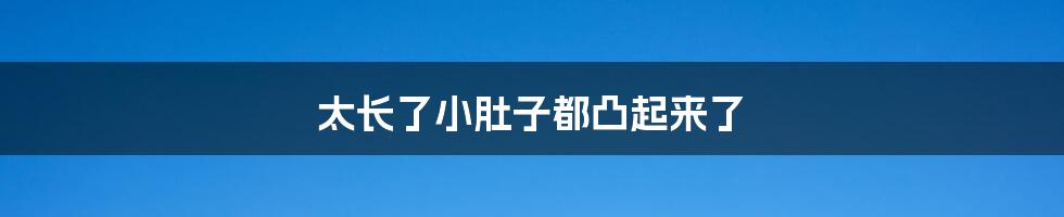 太长了小肚子都凸起来了