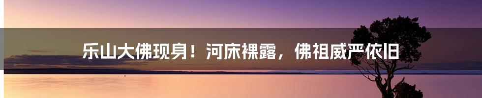 乐山大佛现身！河床裸露，佛祖威严依旧