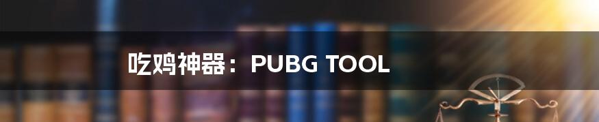 吃鸡神器：PUBG TOOL