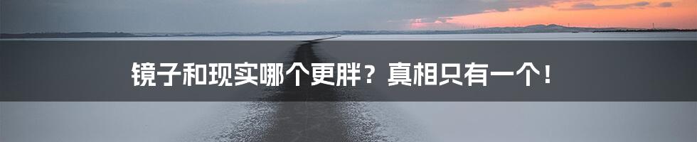 镜子和现实哪个更胖？真相只有一个！