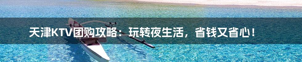 天津KTV团购攻略：玩转夜生活，省钱又省心！