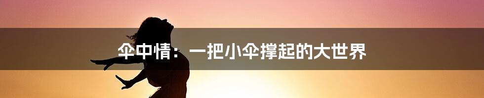 伞中情：一把小伞撑起的大世界